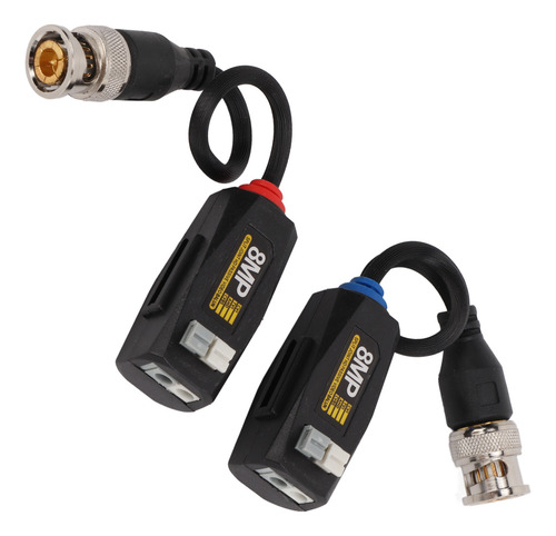 Balun De Vídeo Hd, 1 Par, 4k, 8 Mp, 1080p, Protección Pasiva