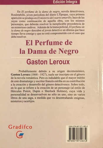 El Perfume De La Dama De Negro - Gaston Leroux