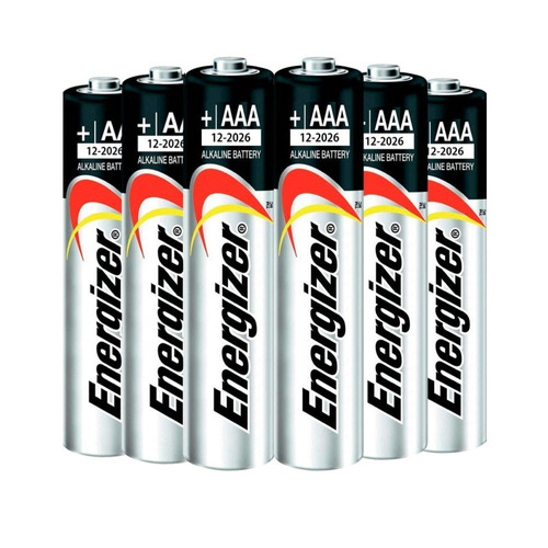 Pilha Alcalina Aaa 1,5v Max Energizer Cartela Com 6 Pilhas