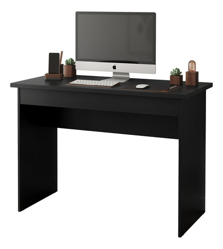 Imagem 1 de 3 de Mesa De Estudo Escrivaninha Com Gaveta Isis - Preto