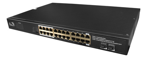 Switch 24 Portas Rj45 1000 Gbps 2 Sfp P/ Conectividade