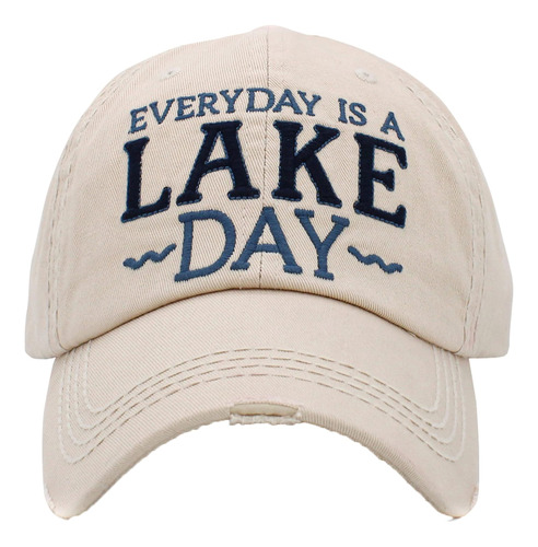 Everyday Is A Lake Day Gorra De Béisbol Vintage Para Mujer, 