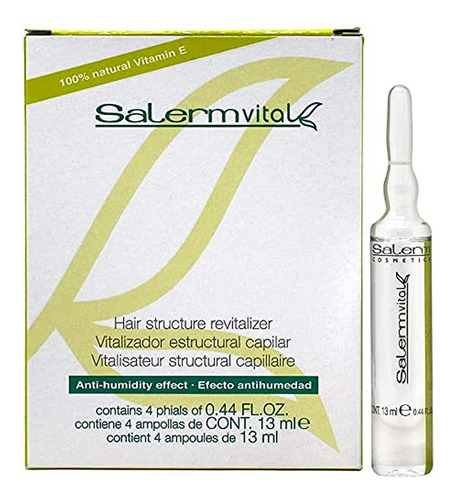 Revitalizador Capilar Salerm Vital - 4 Ampollas 13ml