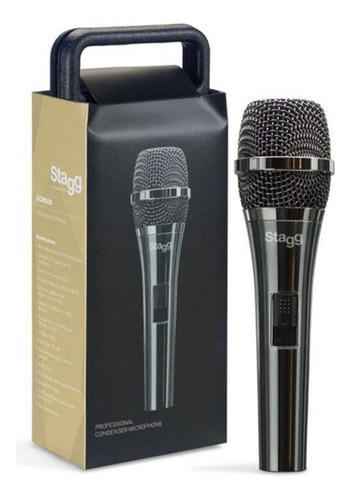 Micrófono Condenser Vocal E Instrumentos Stagg Scm200 Color Negro