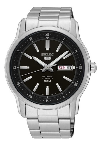 Reloj Seiko 5 Hombre Acero Automatico Calendario Snkp11k1