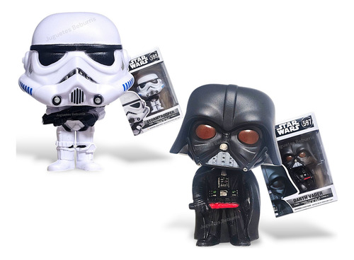 Muñeco Funko Darth Vader Más Funko Stormtrooper. X2