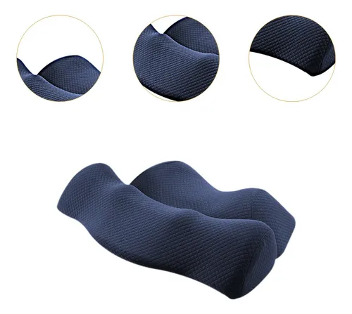 Almohada Cervical, Almohada De Apoyo Azul Oscuro 46cmx33cm