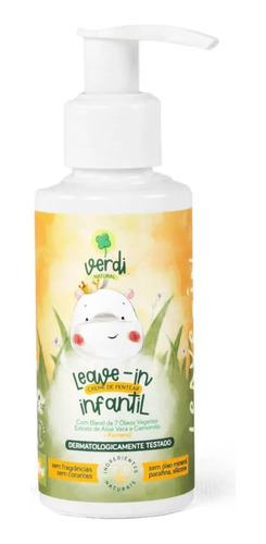Creme De Pentear Vegano Leave In Infantil Verdi Natural ®