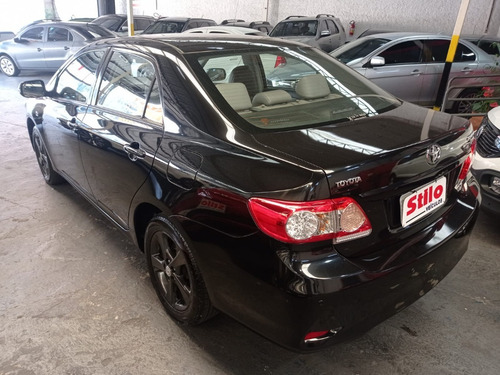 Imagem 5 de 11 de Corolla Xei 2.0 Flex Automatico 2012 Preta Completo Couro