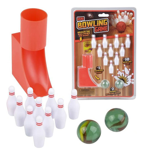 Gamie Mini Juego Bolo Para Niño Escritorio Pine Rampa Bola