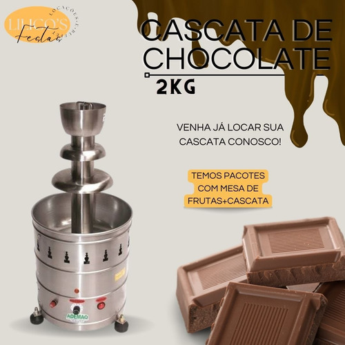 Aluguel Locação Cascata De Chocolate 2kg. Profissional