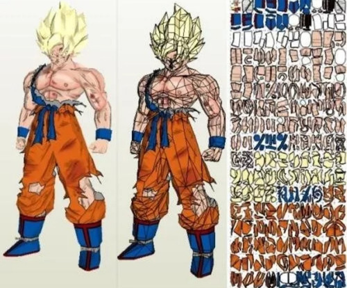 Planos Figura Goku Super Sayayin Para Armar, Dragon Ball Z | MercadoLibre Planos Figura Goku Super Sayayin Para Armar, Dragon Ball Z | MercadoLibre