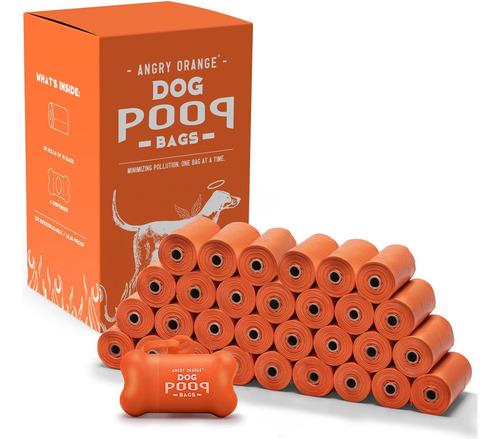 Angry Orange Bolsa Para Caca De Perro - Paquete De 35, 15 Bo