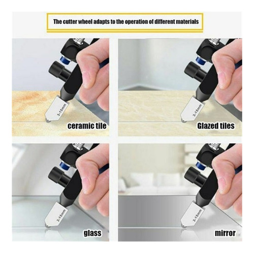 Kit De Herramientas Para Cortar Azulejos De Cristal, Color D