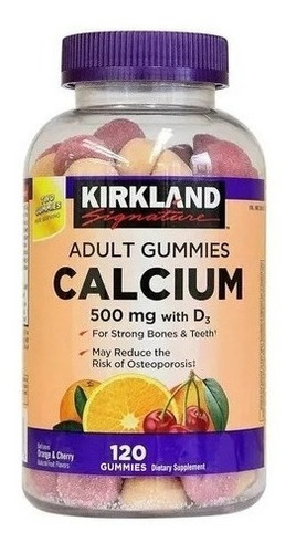 Calcio Adultos Gomas Kirkland Con Vitamina D3  