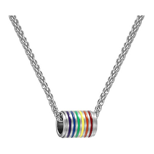 Gay Collar De Arco Iris Del Orgullo Lgbt Amor Joyas Gan...