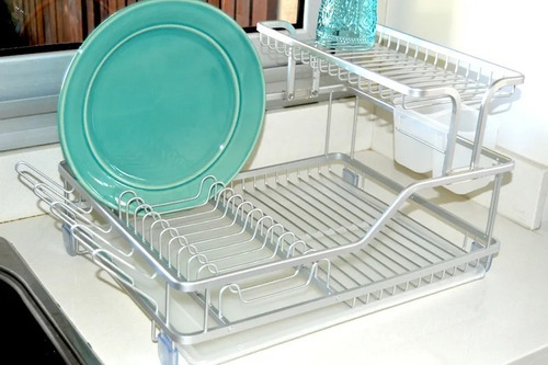 Imagen 5 de 5 de Secador/escurridor De Platos Bonux Aluminio