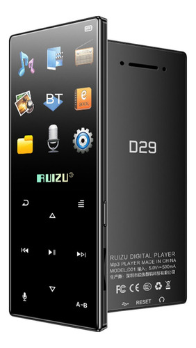 Ruizu D29 Bt Mp3 Reproductor De Vídeo Musical Portátil Sin P