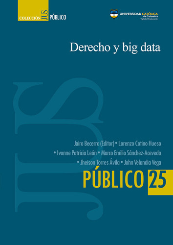 Derecho Y Big Data ( Libro Nuevo Y Original )