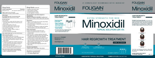 Imagen 2 de 3 de Men's Foligain 5% Formula Bajo Alcohol 3 Meses
