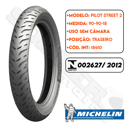 Par Pneu Ybr Factor 150 80-100-18 + 90-90-18 Michelin