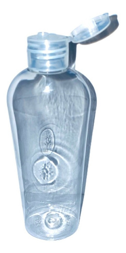 50 Envases Pet Botella Oval De Plastico 400ml Tapa Flip Top