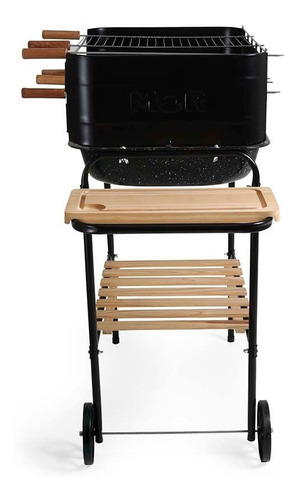 Parrillero Barbacoa Esmaltado Rodeio Leña O Carbón