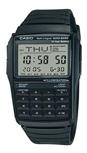 Imagen 1 de 8 de Casio Men's Dbc32-1a Data Bank Reloj Digital Negro