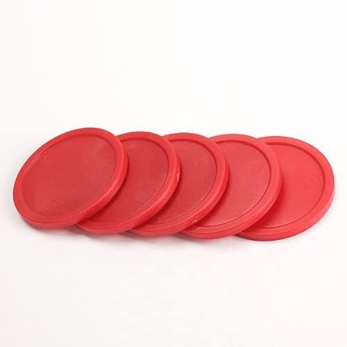 Glamorway Pack De 5 Rojo 2 Pulgadas Mini Air Hockey Tabla Pu