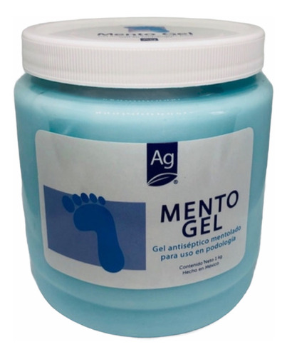 Mento Gel  Ag Antiseptico Mentolado Para Uso En Pies 1 Kilo