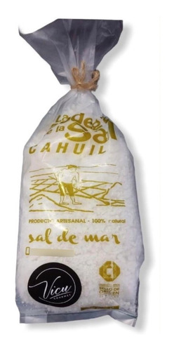 Sal De Cahuil 1kg Natural - Sal De Mar Con Sello De Origen 