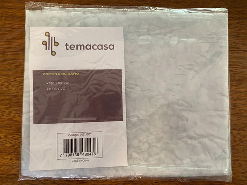 Imagen 8 de 9 de Cortina De Baño Pvc Optica Antihongos Ojales Inox Temacasa