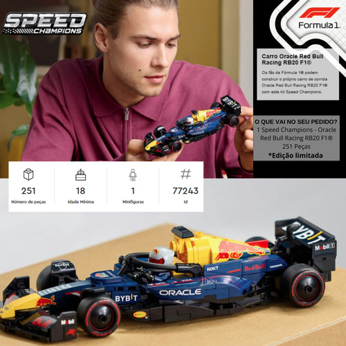 Lego Formula 1 F1 Red Bull Carro De Lego Para Montar Car