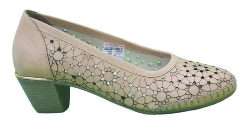 Zapato Cuero Mujer Combinado Art Lobelia. Marca Claris Shoes