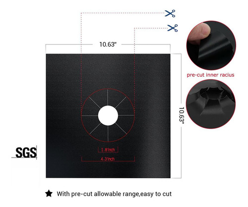 Protector De Estufa De Aluminio Reutilizable, 4 Piezas