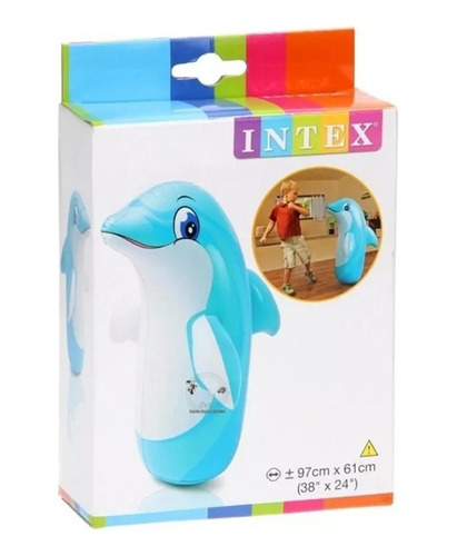 Muñeco Inflable Porfiado Intex Juguete Tumbalin Golpeador