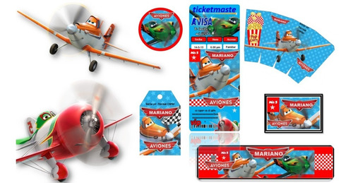 Kit Imprimible Para Tus Fiestas Aviones