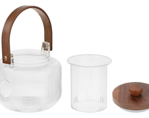 Tetera De Vidrio Para Té, Tetera De Kung Fu De 1000 Ml,
