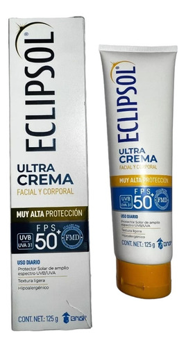 Protector Eclipsol 125ml. Ultra Crema Facial Corporal 125g.