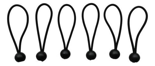 6x6 Piezas Heavy Duty Bungee Ball Cord Lona Carpa Tope Negro