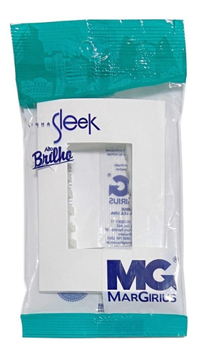 Kit 2 Pçs Conjunto Espelho Rj45 4x2, 3 Conexões Rede Cat5