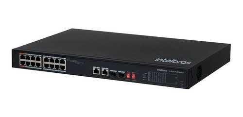 Imagem 2 de 2 de Switch 16 Portas Fast Poe 2portas Giga 2sfp Sf 1822 Hi-poe