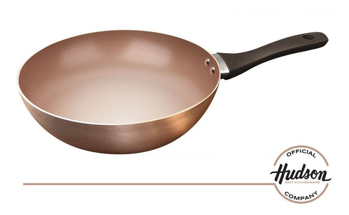 Wok Antiadherente Ceramico Hudson 28 Cm Aluminio