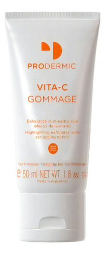 Prodermic Exfoliante Iluminador Vita - C Gommage 50ml Tipo de piel Todo tipo de piel