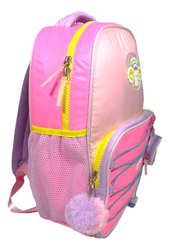 Mochila Arcoiris Primaria Backpack Ll24bpc12 Color Rosa