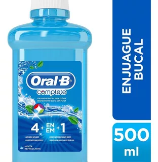 Enjuague Bucal Con Flúor Oral B Complete 4 En 1 500ml