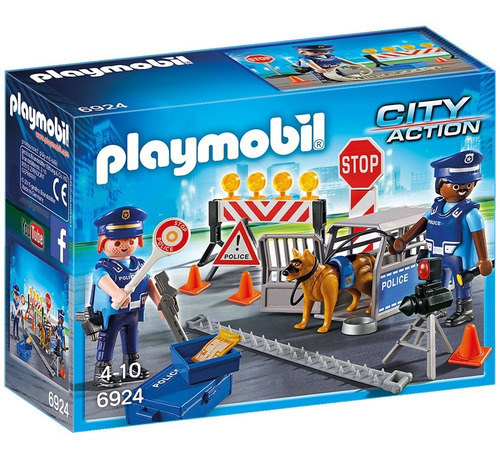 Playmobil City Action 6924 Control De Policia Nuevo Bigshop