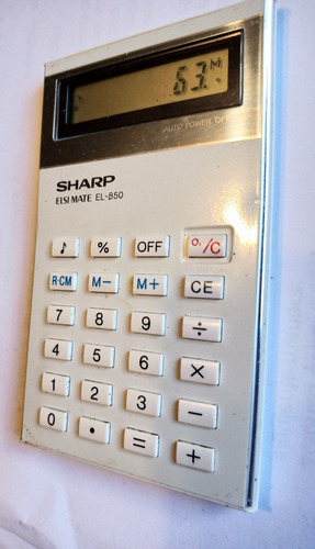 Calculadora De Bolsillo Sharp-elsi Mate/el 850 -(1982)-aprox
