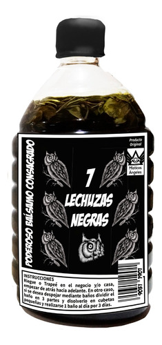 Bálsamo Esotérico 7 Lechuzas Negras