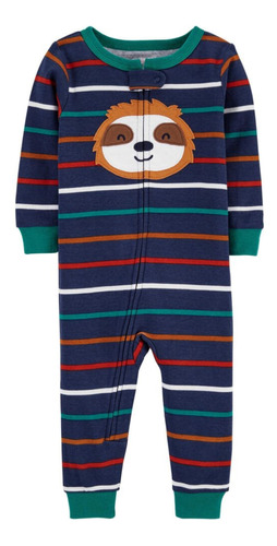 Pijama 1 Pieza De Algodón Estampa Perezoso Carters 2j751910